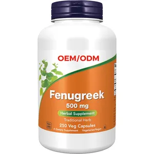 Fenugreek Trigonella foenum-graecum 500 mg Herbal Supplement 250 Veg Capsules