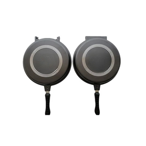 Padella in Alluminio a Doppio Lato Antiaderente per Colazione, Uova Fritte, Pancake, Sandwich, Griglia, Barbecue e Omelette - Product Image 2