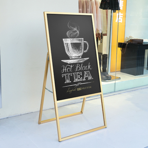 BOZE <span class=keywords><strong>Pizarra</strong></span> <span class=keywords><strong>Cartelera</strong></span> Tienda Menú Precio Tablero de exhibición Soporte en forma de A Cafetería al aire libre Estante de exhibición de piso escrito a mano - Product Image 5