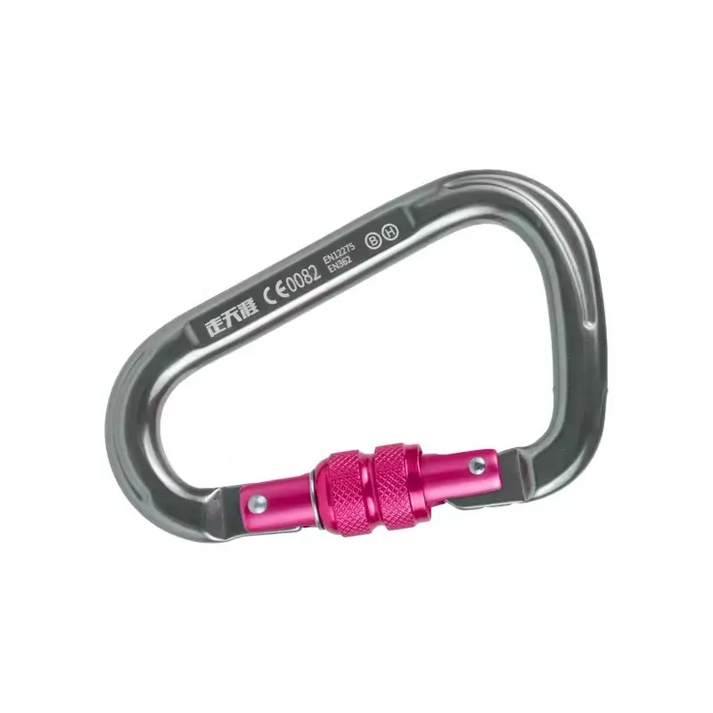 Bán Buôn Nhiệm Vụ Nặng Nề Đi Bộ Đường Dài Nhôm Carabiner Leo Núi Đa Công Cụ 25KN Xoay Bạc Carabiner Móc Cho Leo Núi Ngoài Trời