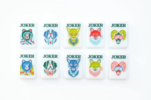 Jeu de Mahjong américain sur le thème de la nature et de la faune de l'<span class=keywords><strong>Alaska</strong></span>, design plantes et poissons frais - Product Image 3