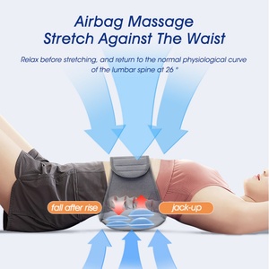 Ceinture de soutien lombaire gonflable à pression d'air, à vibration, à chaleur graphène et infrarouge lointain, avec compresse chaude pour la taille - Product Image 5