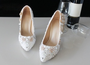 Nouvelles sandales à talons hauts ornées de strass, élégantes et luxueuses, pour mariage, banquet, soirée, robes de femmes, chaussures à talons aiguilles pointus - Product Image 5