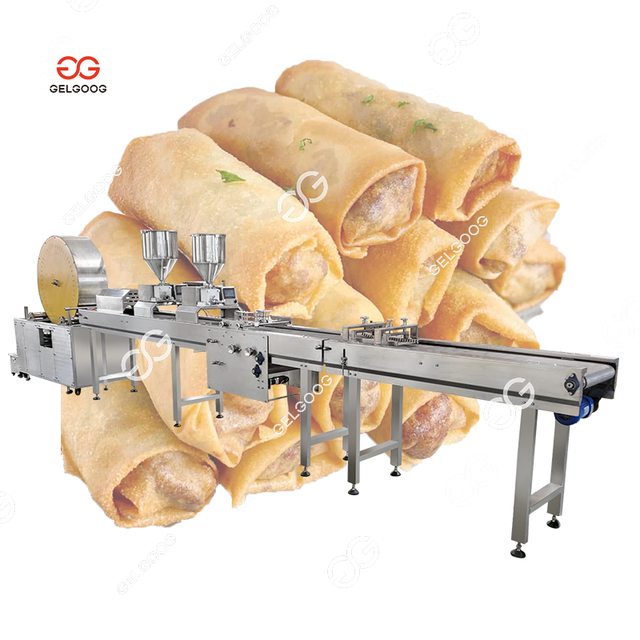 Full Automatic Lumpia Production Line Spring Roll Dose Machine Maker 1000- 4000PCS/H Spring Roll Machine for Vietnam