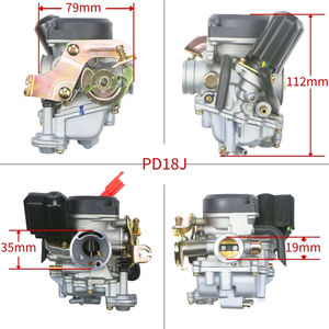 Vente en gros personnalisable 18MM PD18J Hon Da GY6 <span class=keywords><strong>50cc</strong></span> 100cc 139QMB 139QMA scooter cyclomoteur ATV Go-Kart <span class=keywords><strong>4T</strong></span> <span class=keywords><strong>carburateur</strong></span> - Product Image 2