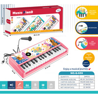 Dropshipping Shopify 37 Keys Electronic Keyboard Piano Toy With Microphone Kids Early Educational Gift
