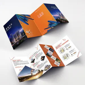 Pencetakan brosur Flyer Pamphlet pemegang Leaflet Service A5 kurir Pamphlets desain Digital hang tag selebaran Printer Flyers