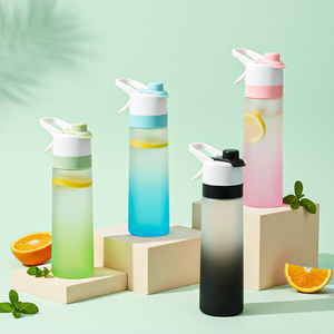 700ML PC Food Grade Spray Water Bottle Summer Student Fitness Portable Large Capacity Sports Bottle Cycling <b>Cup</b> - Product Image 2