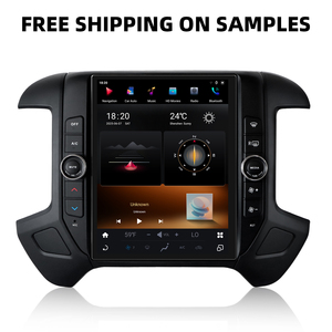 Écran de <span class=keywords><strong>radio</strong></span> de voiture de style Tesla de 12,1 pouces, accessoires, Snapdragon 665 pour Chevrolet Silverado GMC Sierra 2014-2018, CarPlay 8+128 Go - Product Image 1
