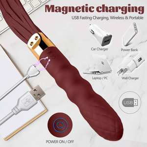 Novedoso látigo mágico erótico con vibración, juguete sexual alternativo BDSM para parejas, látigo de cuero para coqueteo, accesorios de cosplay al por mayor - Product Image 4