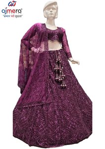 Lehenga Choli en soie pour femme Ajmera, tenue traditionnelle pour mariage et fêtes, longueur au sol, tenue ethnique de créateur pour femmes - Product Image 5