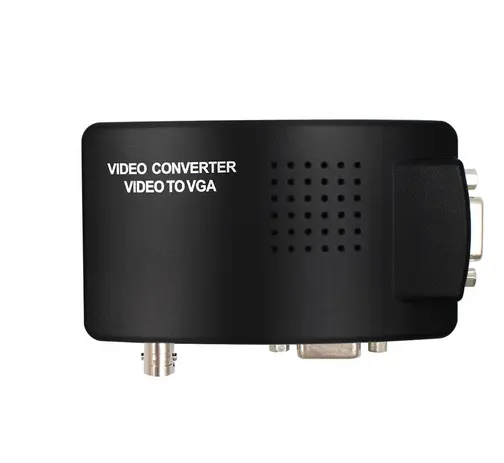 Convertisseur vidéo 2023 BNC vers VGA Adaptateur de sortie VGA Convertisseur BNC vers VGA Boîte de commutation numérique composite avec câble DC