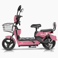Vélo électrique intelligent 2 places 3 vitesses modèle Jin Ying 350W 48V de l'usine 2026 pour adultes, usage urbain