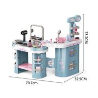Ensemble de jeu de salon de beauté pour filles de haute qualité, 54 pièces, avec accessoires de maquillage, jouets de coiffeuse pour enfants