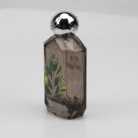 Botol Parfum Kaca Persegi 75ml Berkualitas Tinggi dengan Logo Cetak Sablon, Pilihan Frost/Decal/Hot Stamping