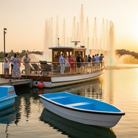 Bateau à rames rigide en fibre de verre Meierya Electric pour 4 personnes avec capacité de dérive et prix d'usine