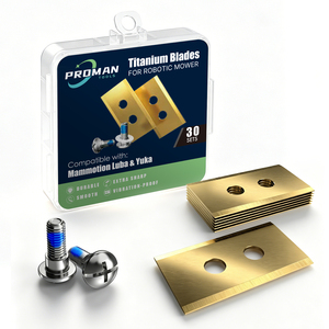 Cuchilla de Repuesto para Robot Cortacésped Mammotion Luba Yuka, Cuchillas Robóticas de Titanio Resistentes, con Arandelas de Plástico - Product Image 4