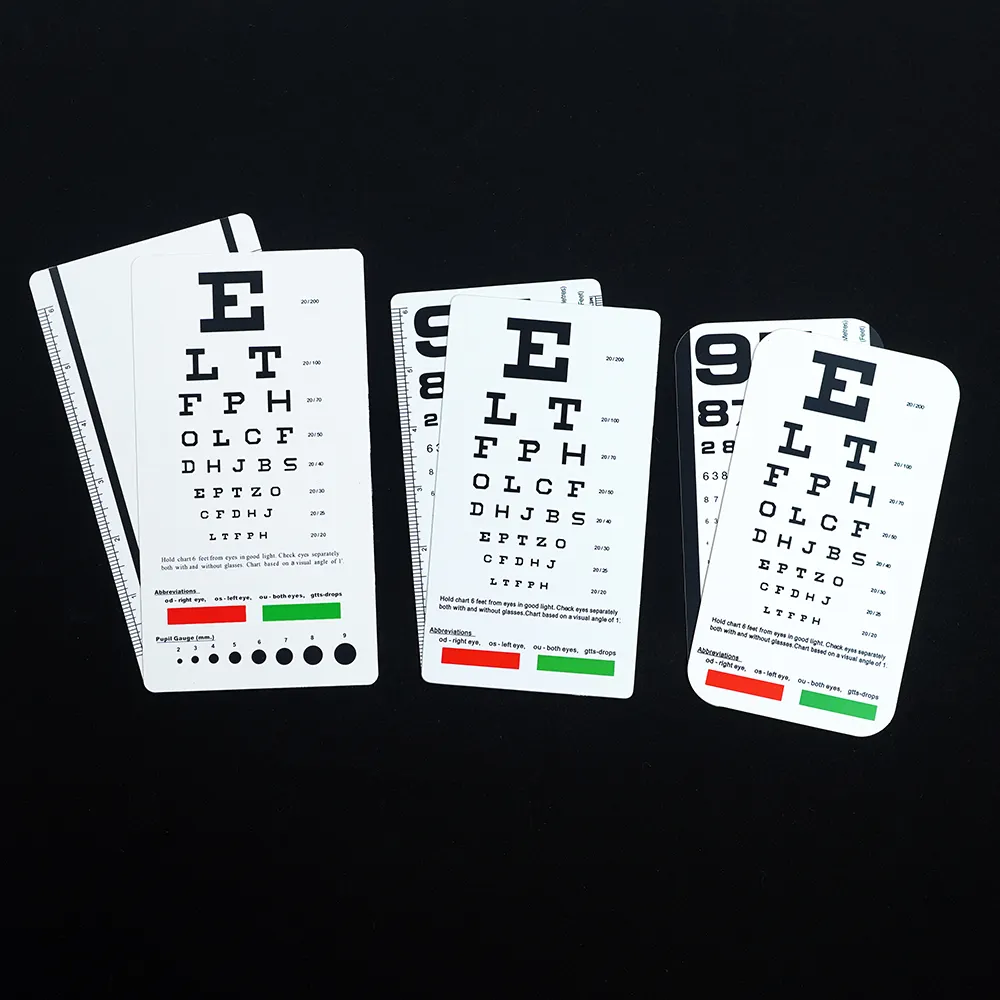 Custom Different Size Professinal International Standard Log Vision Chart for Ophthalmic