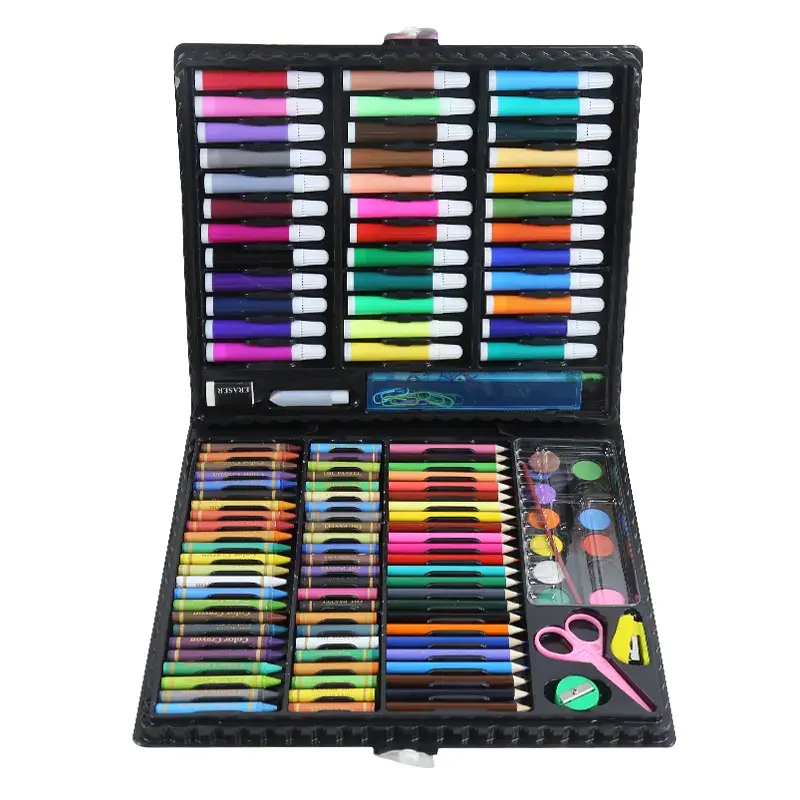 Conjunto de canetas de lápis de cor multi para crianças, conjunto de pintura personalizada de alta qualidade