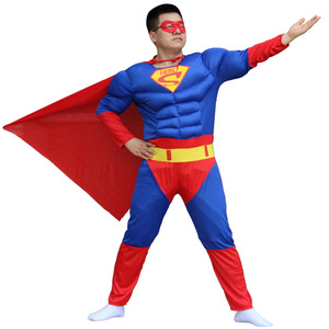 Disfraz de Halloween, Traje de Héroe para Niños, Disfraz de Superman para Adultos, Disfraz de Superman para Niños y Niñas - Product Image 2