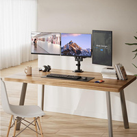 Triple bras de moniteur de bureau support de moniteur pneumatique C pince support de Table adapté 10 à 32 pouces écran inclinaison Angle de pivotement 90 degrés