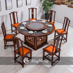 Muebles de restaurante de alta clase, sillas redondas de madera para restaurante, nuevo estilo chino - Product Image 5