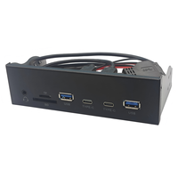 USB3.2 GEN1 Front Panel 5G Optical Drive Bay 5 Ports USB+TYPE-C+SD/TF+Headset Integrated