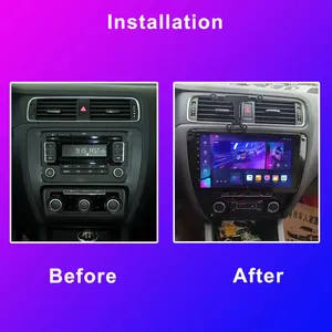 Radio mobil <span class=keywords><strong>Android</strong></span> untuk Volkswagen Jetta 6 2011-2018 pemutar Multimedia Unit kepala Stereo otomatis navigasi GPS Carplay WIFI 4G DVD HU - Product Image 3