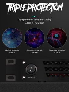 Amplificateur de puissance professionnel GAP-E1200 500Wx2 Amplificateur de <span class=keywords><strong>classe</strong></span> D pour son en direct, DJ - Product Image 5