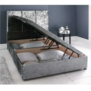 Jiangxi Mobiliário Nórdico completo duplo king queen plataforma cama quadro elevador a gás cama de armazenamento king size com colchão