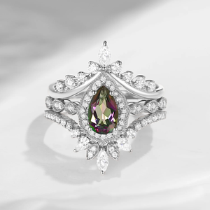 Boucles <span class=keywords><strong>d</strong></span>'oreilles pendantes élégantes en <span class=keywords><strong>argent</strong></span> sterling 925 plaqué or rose avec moissanite mystique taille ronde et fermoir français - Product Image 6