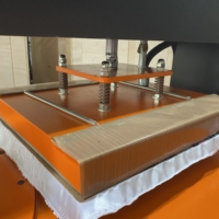 Presse à chaud 80X100 personnalisée en gros pièces de rechange tissu PTFE feuille de tissu enduit de fibre de verre pour plaque de transfert à chaud
