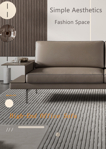Juego de sofás de cuero de diseño, muebles para salón público, área de recepción, muebles de oficina, sala de espera, sofá, sofá para presidente, asientos - Product Image 2