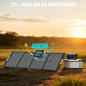 Panel Solar Portátil Plegable Alecter Solar de 400W, Color Negro, Cargador de Alta Eficiencia, Generador de Energía para Exteriores y Vans, al Mejor Precio - Product Image 2