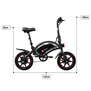 <span class=keywords><strong>Bicicleta</strong></span> Eléctrica Portátil Mini <span class=keywords><strong>DYU</strong></span> D3F, Fabricante Chino, Motor de 250W, Batería de Litio, Cuadro de Aluminio para Niños - Product Image 3