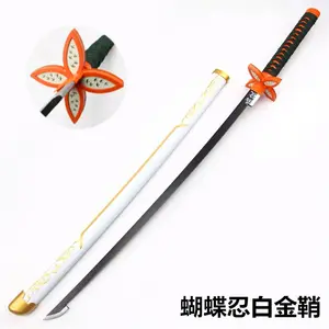 Özelleştirilebilir 104cm iblis Slayer Anime Cyberpunk Cosplay açılmamış bambu ABS japon Kanata wawaoyuncak kılıç ejderha kılıç