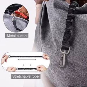 Muestra gratuita de correa de hombro acolchada ajustable con bolsillo de malla para mochila de viaje al aire libre, portabultos para perros y gatos - Product Image 2