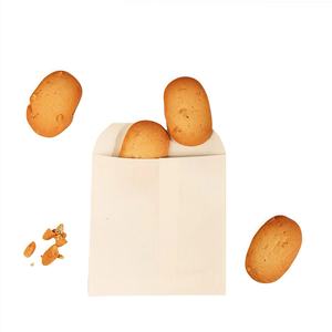 Sacs en papier alimentaire personnalisés avec logo imprimé, roses et blancs, pour emballage de beignets, wraps Shaweima et croissants - Product Image 3