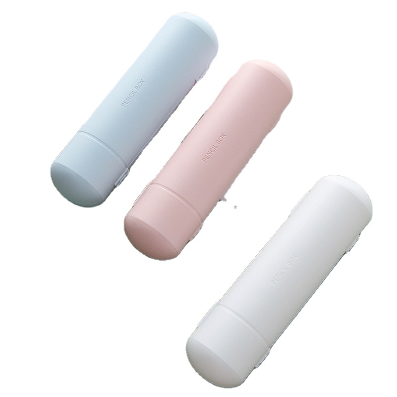 Цветной круглый пластиковый пенал Morandi, пенал