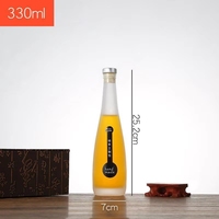 Voedselveilige gerecyclede 375ml/500ml kurk-/schroefdop super flint glazen dranken-/sap-/water-/likeurfles 100 stuks minimale bestelhoeveelheid voor likeurvoorraad
