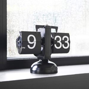 Thiết kế cổ điển tự động lật Đồng hồ máy tính để bàn đồng hồ lớn kỹ thuật số pin <span class=keywords><strong>Powered</strong></span> thiết bị nội bộ hoạt động trang trí nội thất - Product Image 6