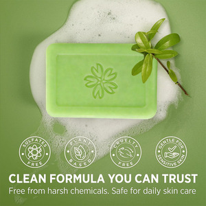 <span class=keywords><strong>Sapone</strong></span> <span class=keywords><strong>Solido</strong></span> Naturale al Tè Verde Biologico con Olio Essenziale di Tea Tree e Glicerina Fatto a Mano - Product Image 3