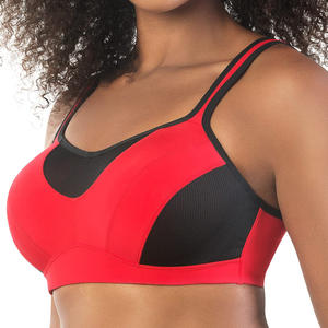 Ladymate ODM/OEM Sujetador Deportivo Mujer Acolchado Correas cruzadas Activewear Deportes Sujetador de talla grande Cobertura completa Yoga Fitness Bra - Product Image 4