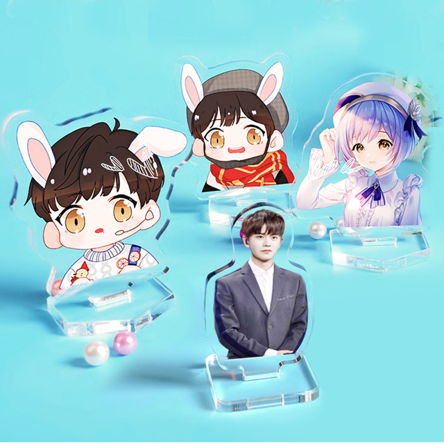 Custom Figure Standee Clear Acrylic Stand Cartoon Design Anime Game Charm Personalized Desk Decorate Model Keychain Gift for Fan