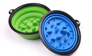 ชามพับได้สำหรับสัตว์เลี้ยงแบบพกพา ขนาด 1000 มล. ผลิตจากวัสดุ TPE ปลอดสาร BPA เป็นมิตรกับสิ่งแวดล้อม พร้อมโลโก้สั่งทำได้ - Product Image 4