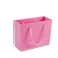 Benutzer definierte Logo Luxus kleine Geschenkt üten Recycelbare Kunst papier Einkaufstasche mit Seil griff für Schmuck Armbanduhr