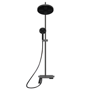 Grifo de Lavabo Moderno de Acero Inoxidable con Ducha Superior sin Rociador, Juego de Ducha Simple con Potenciador de Presión para Baño - Product Image 1