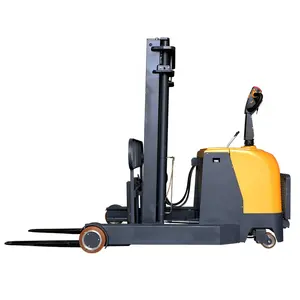 Pangolin elektrikli palet forklifti 1500kg yüksek kaldırma tipi stand üzerinde karşı dengeli istifleyici