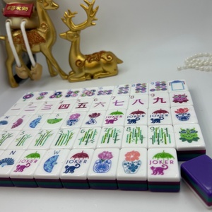Luxury Four-layer purple Portable High-quality TOGYE Acrylic <b>Mahjong</b> <b>Set</b>, Perfect As a Gift. Gemma <b>Mahjong</b> <b>Set</b>. - Product Image 4
