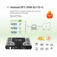 Z8 Plus 1080P Dual Core Android DVB-S2+T2 Boîtier TV hybride Wifi 5G 2 Go OTT+DVB-S2+T2+C Combo Récepteurs TV par satellite et terrestre FTA